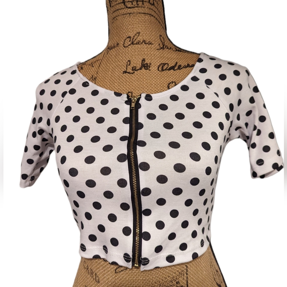 Ali & Kris Polk-a-Dot Crop Top
